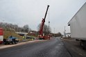 LKW umgestuerzt Niehler Hafen P241